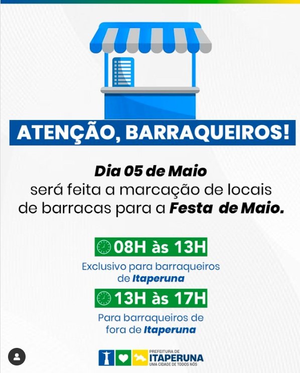 Atenção; barraqueiros!
